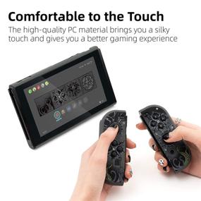 img 1 attached to 🎮 GeekShare Slim Cover Case for Nintendo Switch and Joy Con - Shock-Absorption and Anti-Scratch Protection [video game]