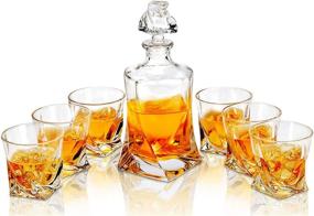 img 4 attached to 🎉 Stylish Decanter LANFULA Tumblers for Celebrating Birthdays and Anniversaries