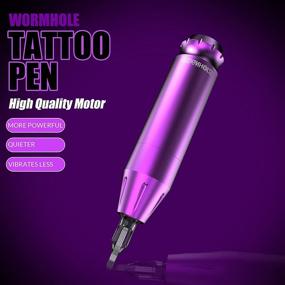 img 3 attached to Wormhole Tattoo Pen Kit: Ultimate Rotary Tattoo Machine Pen for Beginners – Including 40pcs Tattoo Cartridges Needles, 8 Tattoo Ink, and More! Explore the Professional Complete Tattoo Kit TK012
