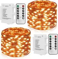 🌟 starker 2 pack 16ft fairy lights: battery operated, waterproof, remote controlled timer for outdoor & christmas decor logo