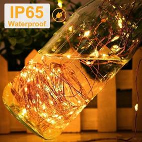 img 3 attached to 🌟 STARKER 2 Pack 16ft Fairy Lights: Battery Operated, Waterproof, Remote Controlled Timer for Outdoor & Christmas Decor
