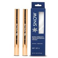 😁 get a brighter smile with snow extra-strength teeth whitening wands - pack of 2 logo