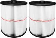 🔍 reinlichkeit 2 pack cartridge filter: craftsman 17816 9-17816 wet/dry air filter replacement part - superior cleaning performance! логотип