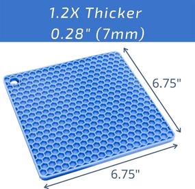 img 2 attached to Silicone Trivet Holder Hotpads for Trivets