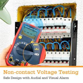 img 2 attached to 🔋 AstroAI Digital Multimeter - Auto-Ranging/Ohmmeter Tester with Non-Contact Voltage Function - Accurate Measurements of Voltage, Current, Amp, Resistance, Capacitance - for 1.5v/9v/12v Batteries
