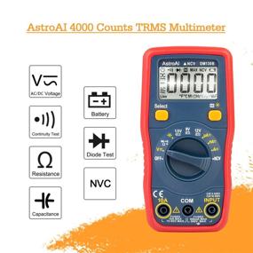 img 3 attached to 🔋 AstroAI Digital Multimeter - Auto-Ranging/Ohmmeter Tester with Non-Contact Voltage Function - Accurate Measurements of Voltage, Current, Amp, Resistance, Capacitance - for 1.5v/9v/12v Batteries