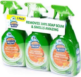 img 1 attached to 🍊 Scrubbing Bubbles Citrus Bathroom Grime Fighter Spray - Set of 3, 32 Ounces