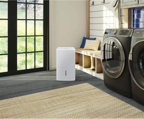 img 3 attached to 🌬️ 35 Pint GE Portable Dehumidifier: Perfect for Bedroom, Basement, and Garage, Ideal for High Humidity Areas, with Empty Bucket Alarm, Clean Filter Alert, and LED Digital Controls in White