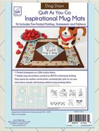 🐾 quilt as you go inspirational mug mats: dog days by june tailor - pawsome quilting delight! logo