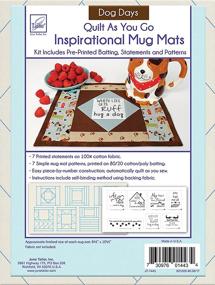 img 3 attached to 🐾 Quilt As You Go Inspirational Mug Mats: Dog Days by June Tailor - Pawsome Quilting Delight!