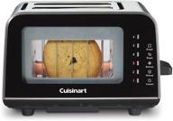 cuisinart viewpro glass 2 slice toaster, black - cpt-3000 логотип