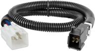 🔌 curt 51362 quick plug electric trailer brake controller wiring harness for toyota, lexus - black logo