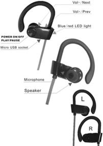 img 2 attached to Bluetooth Headset Fidelity Waterproof Microphone Headphones
