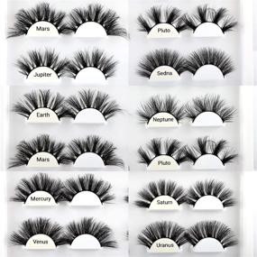 img 3 attached to Magnify Your Eyes with Lanflower Mink 👁️ Eyelashes: Handmade, Natural-looking and Voluminous Pack of 10 Styles