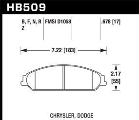 img 1 attached to 🔥Улучшите тормозные характеристики с помощью тормозной колодки Hawk Performance HB509B.678 HPS 5.0.