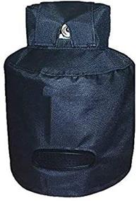 img 1 attached to 🔒 Protective and Ventilated 20lb Propane Tank Cover - Heavy Duty RV Gas Can Protection, Waterproof & Weather Resistant, Black