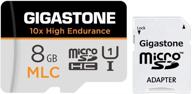 🎥 gigastone 8gb mlc micro sd карт: долгосрочная запись видео высокого разрешения для безопасности, видеорегистратора, наблюдения | 85mb/с, u1 c10 совместимый логотип