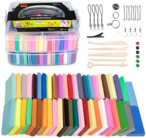 img 4 attached to 🎨 Multicolor Polymer Clay Set – 46 Soft Nontoxic Modeling Clays with Modeling Tools and Storage Box – DIY Oven Bake Clay Kit, Perfect Birthday Gift for Kids