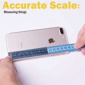 img 2 attached to 📏 6-Pack Soft Tape Measure by TACVEL - Body Measurement Measuring Tape with Double Scales Rulers for Sewing, Body Tailoring (60in/150cm)