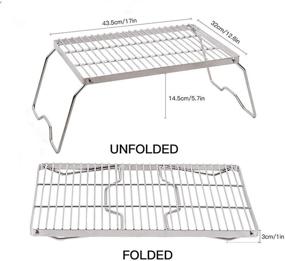 img 3 attached to Olytamxi Folding Campfire Stainless Portable