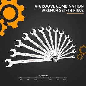 img 3 attached to Exploring the features of the AmazonBasics V Groove Combination Wrench Set: A Comprehensive Review