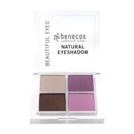 👁️ benecos quattro eyeshadow palette - matte and shimmering, long-lasting, smudge-free makeup for beautiful eyes logo