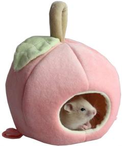 img 4 attached to 🐹 Warm Hanging Fruit House Hammock Bed Nest for Hamster Guinea Pig Hedgehog Chinchilla & Small Animals - ANIAC Pet Winter Accessories