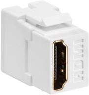 🔌 leviton 40834-w соединитель hdmi с функцией прохождения quickport - белый: надежное решение для видеосоединения логотип