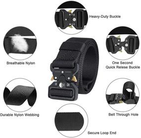 img 2 attached to IDEATECH Tactical Quick Release Men Tactical Men's Accessories and Belts