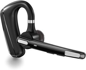 img 4 attached to 🎧 Black Bluetooth Headset CVC8.0 Dual-Mic Active Noise Cancelling Wireless Bluetooth Earpiece V5.1 with 16 Hours HD Talktime - Hands-Free Earphones for Trucker, Business, Office, and Driving