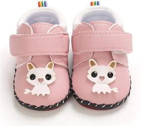 img 1 attached to Top-rated Cartoon Moccasins Boys' Shoes: Anti-Slip Leather Sneakers