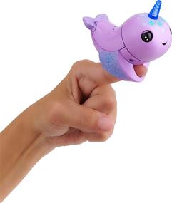 img 3 attached to 🦄 Enhanced-Interactive Fingerlings Light Narwhal Puppets & Puppet Theaters with Finger Puppet Accessories