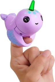 img 4 attached to 🦄 Enhanced-Interactive Fingerlings Light Narwhal Puppets & Puppet Theaters with Finger Puppet Accessories