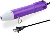 🔥 mlife diy mini heat gun - portable hot air gun with 6.5ft power cord for shrinking wrapping pvc, drying paint embossing - diy acrylic resin craft - multifunctional handheld heat tools - 120v/130w - purple logo