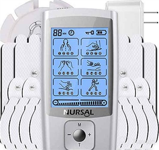 img 1 attached to 💪 TENKER EMS TENS Unit Muscle Stimulator for Pain Relief/Management & Muscle Strength – Dual Channel Electronic Pulse Massager with 24 Modes, Rechargeable TENS Machine and 8 Electrode Pads review by Bill Karanth