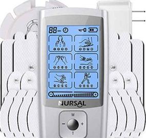 img 6 attached to 💪 TENKER EMS TENS Unit Muscle Stimulator for Pain Relief/Management & Muscle Strength – Dual Channel Electronic Pulse Massager with 24 Modes, Rechargeable TENS Machine and 8 Electrode Pads