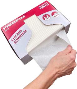 img 1 attached to 🧻 Merfin High Absorption Folded Paper Towels: Bulk Multifold Hand Towels - 18 Box, 2250 Towels, One-At-A-Time Dispensing Box