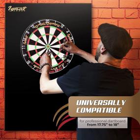 img 1 attached to 🎯 IgnatGames Dart Board Wall Protectors - Premium EVA Foam Backboard for Sisal/Bristle Dartboards - Round or Rectangular Surround