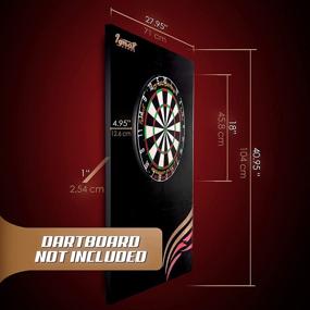 img 2 attached to 🎯 IgnatGames Dart Board Wall Protectors - Premium EVA Foam Backboard for Sisal/Bristle Dartboards - Round or Rectangular Surround