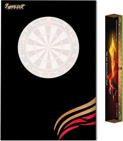 img 4 attached to 🎯 IgnatGames Dart Board Wall Protectors - Premium EVA Foam Backboard for Sisal/Bristle Dartboards - Round or Rectangular Surround