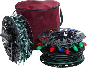 img 4 attached to 🎄 Efficiently Store & Organize up to 150 Feet of Mini Lights with 612 Vermont Christmas Light Storage Reel Holder and Installation Clip
