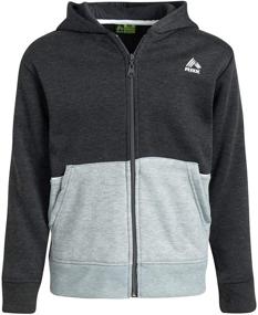 img 4 attached to RBX Boys' Active Sweatshirt - Fleece Zip Hoodie: Stay Warm and Stylish