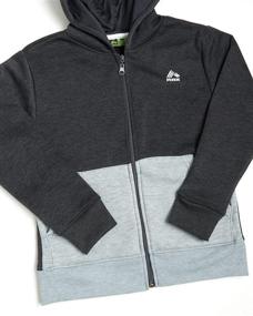 img 3 attached to RBX Boys' Active Sweatshirt - Fleece Zip Hoodie: Stay Warm and Stylish