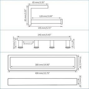 img 3 attached to KLXHOME Bathroom Accessories Hardware Stainless