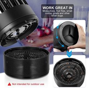 img 1 attached to 🪰 YUNLIGHTS Bug Zapper Mosquito Traps Indoor - Non-Toxic, Odorless, and Child Safe Black Insect Killer with Strong Suction Fans and UV Light