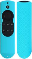 remote case cover for fire tv and fire tv stick (1st gen) - auswaur silicone shockproof protective case for fire tv (2017 edition) (2nd gen) and fire tv stick (1st gen) remote control - blue logo