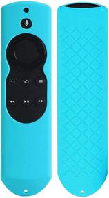 img 4 attached to Remote Case Cover For Fire TV And Fire TV Stick (1St Gen) - Auswaur Silicone Shockproof Protective Case For Fire TV (2017 Edition) (2Nd Gen) And Fire TV Stick (1St Gen) Remote Control - Blue