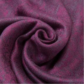 img 1 attached to 🧣 Paisley Pashmina Scarf Shawl: Elevate Your Style with Luxurious Cashmere Women's Accessories