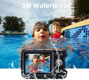 img 2 attached to 📸 Waterproof Kids Camera - 21MP 1080P Underwater Digital Camera with Flash, 2.8 Inch LCD - Rechargeable HD Camera for Boys and Girls - Ideal for Snorkeling, Travel, and Gifting (Orange)