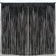 pack black fringe curtain decoration logo